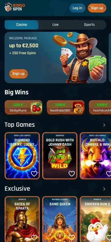 App de Ringospin Casino